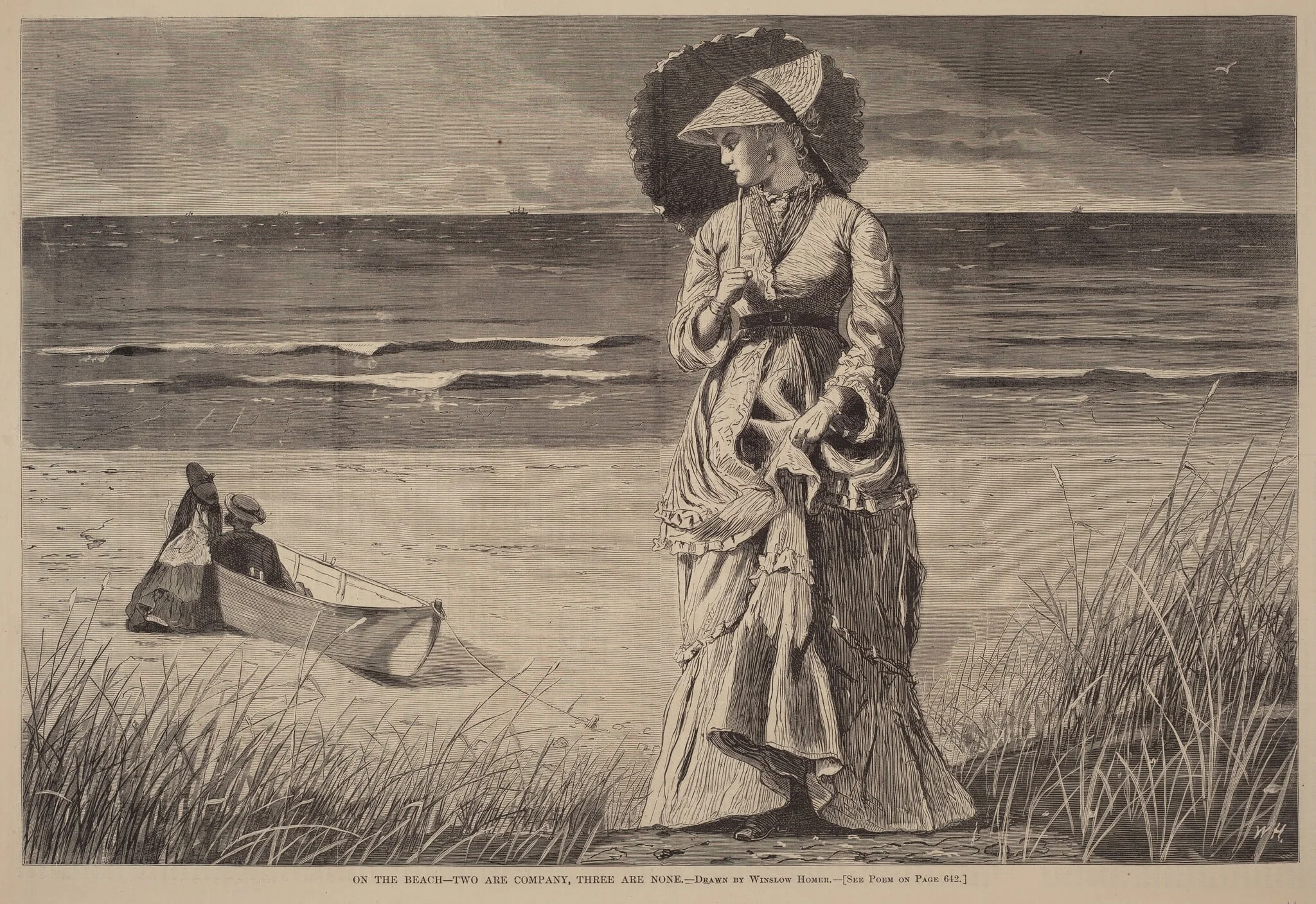 On the Beach - Two are Company, Three are None, detail