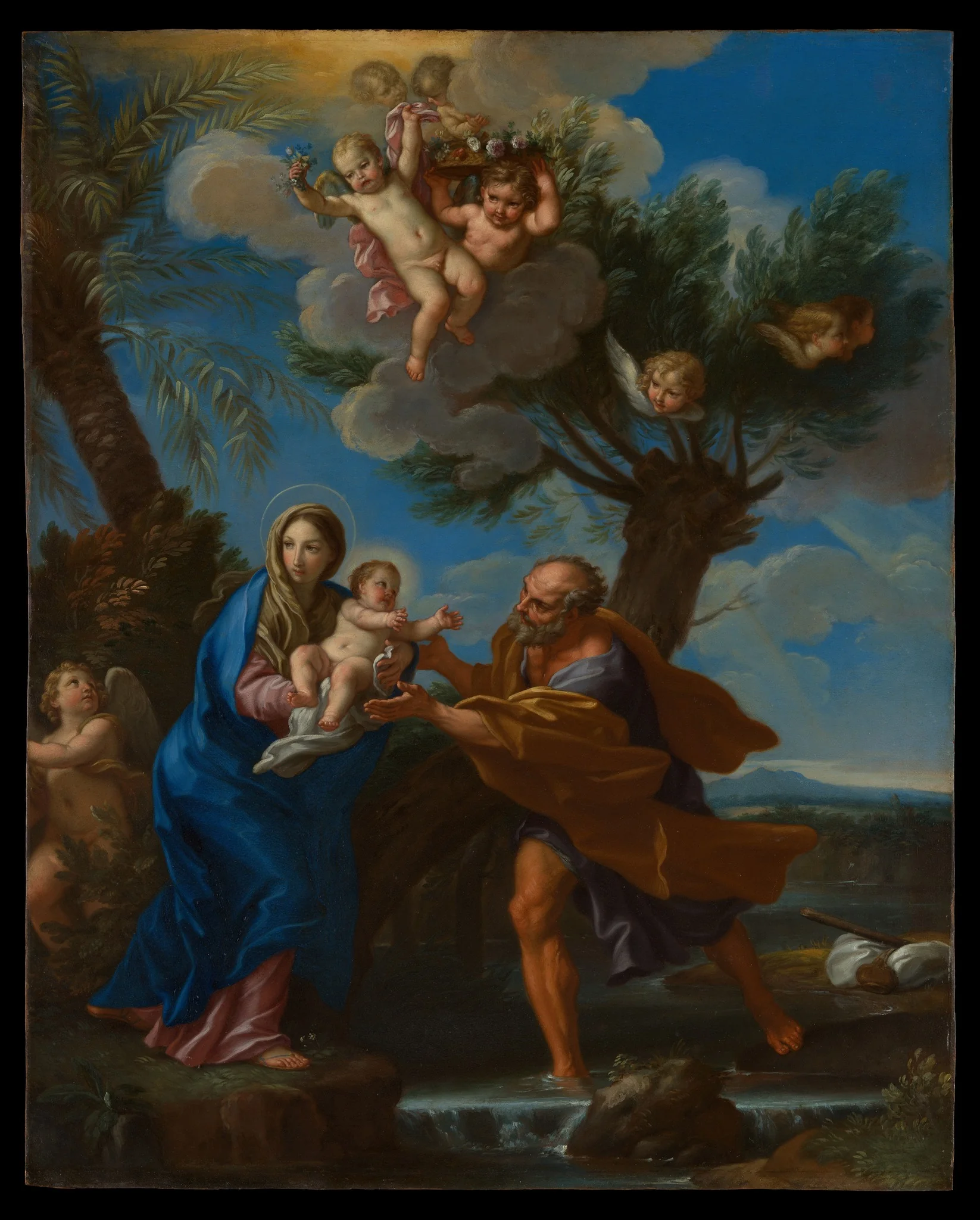 The Flight into Egypt, detail