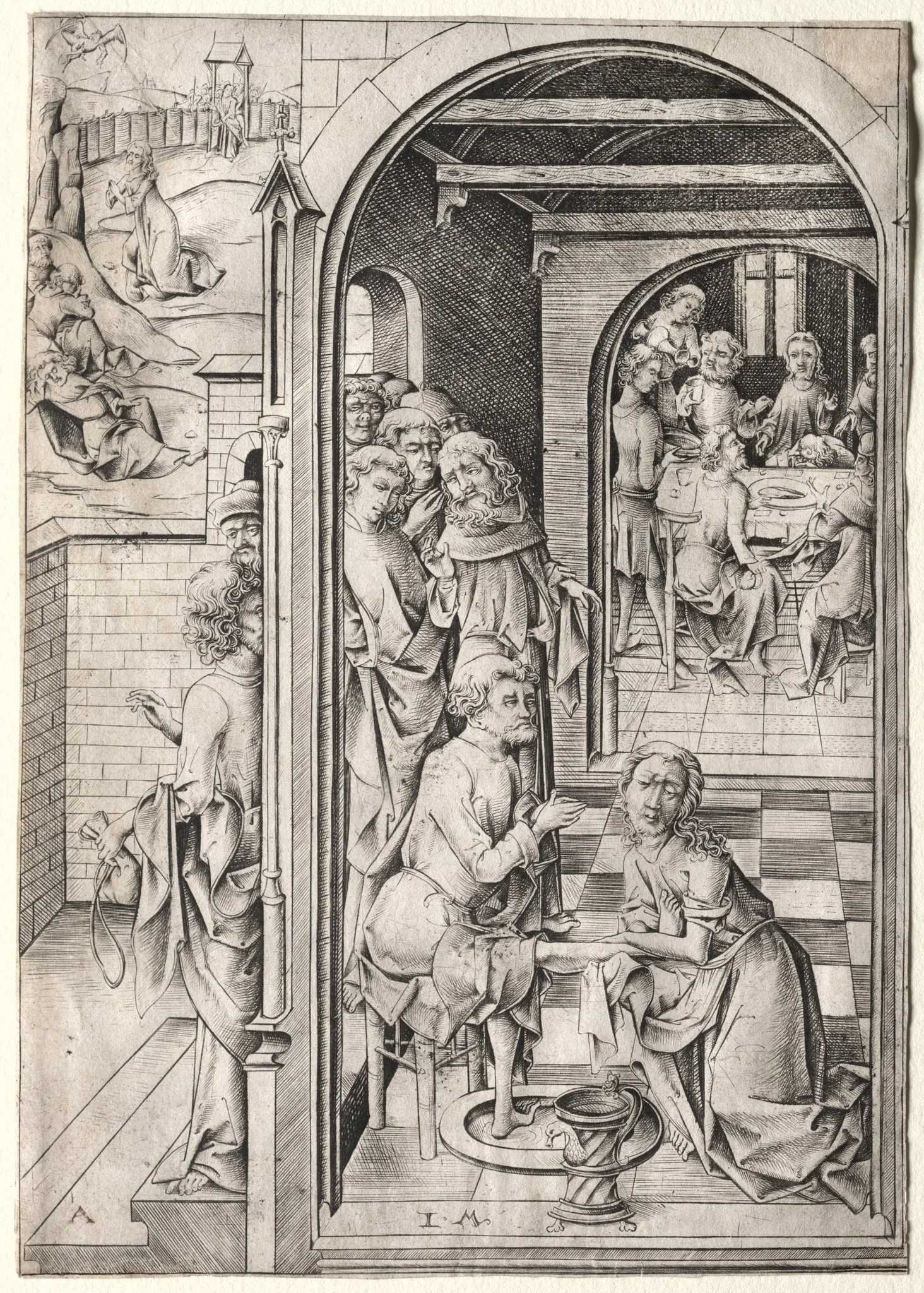 The Passion: Christ Washing the Feet of His Disciples, detail