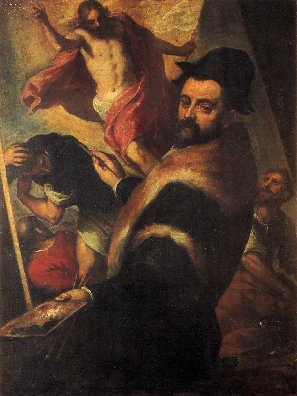Self-portrait, by Palma il Giovane, oil, 1590