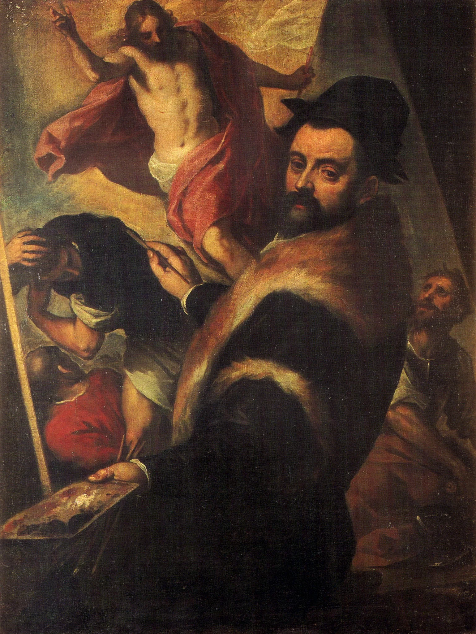 Self-portrait, detail