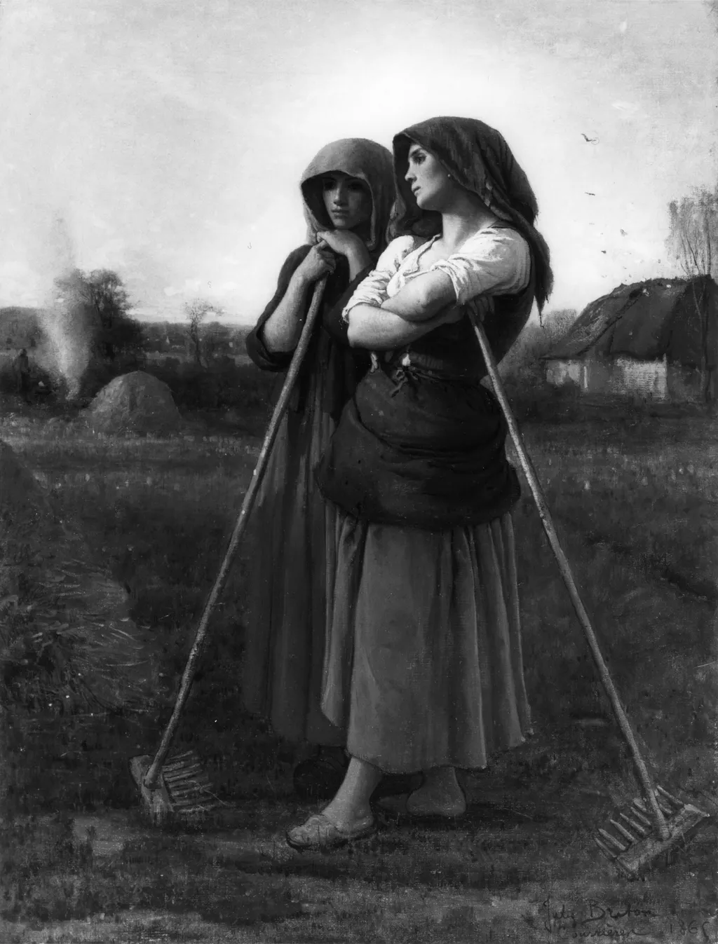The Close of Day, by Jules Breton, oil, 1865