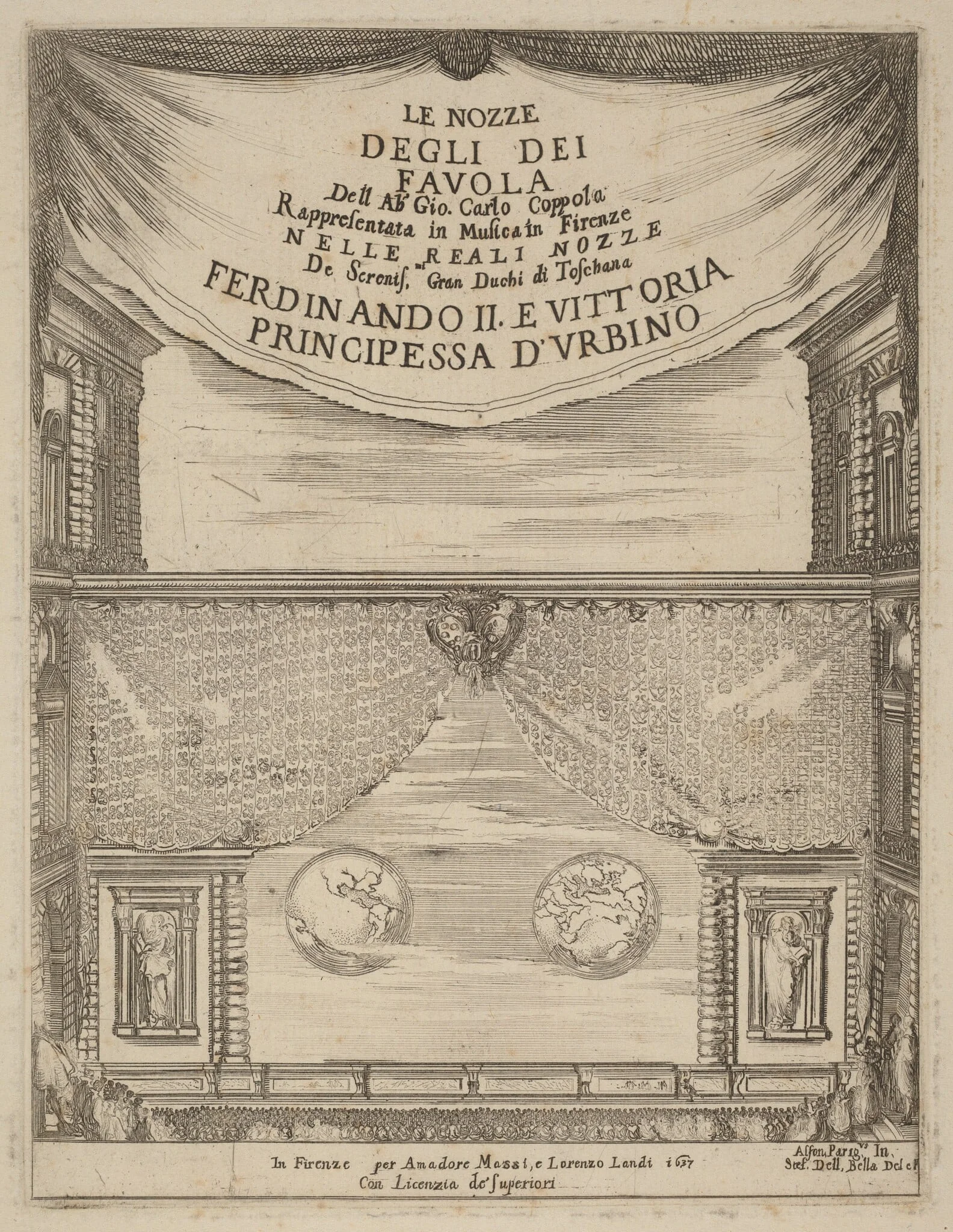 Le Nozze degli Dei: Frontispiece, detail