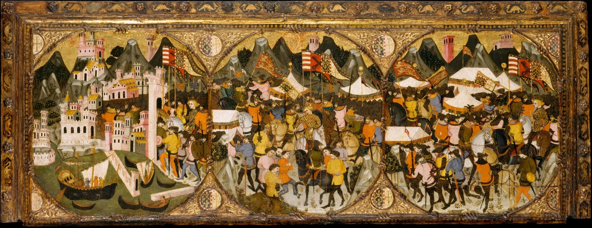 The Conquest of Naples by Charles of Durazzo, detail