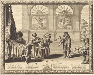 Childhood, by Abraham Bosse, ink, 1636