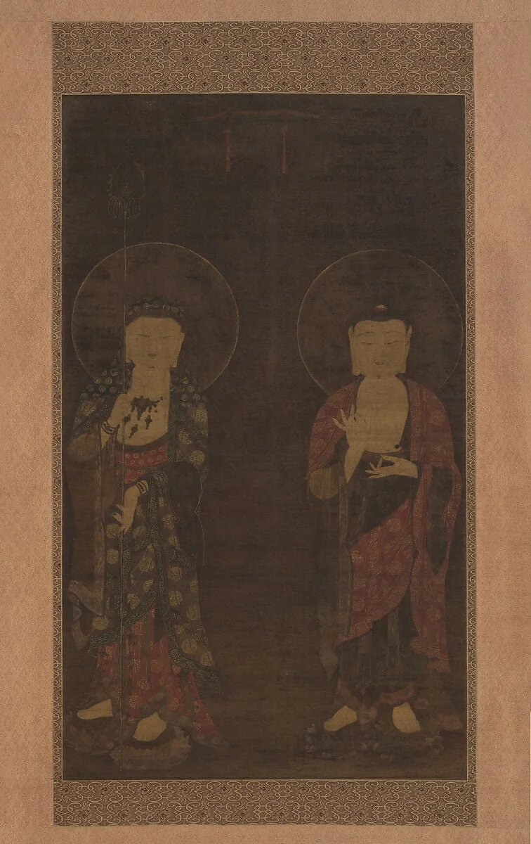 아미타불과 지장보살도 고려|阿彌陀佛・地藏菩薩圖 高麗|Amitabha and Kshitigarba, detail