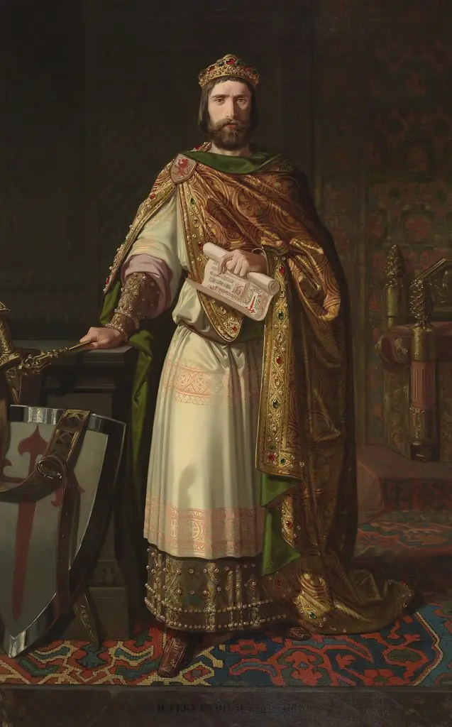 Fernando II rey de León, by Isidoro Lozano, oil, 1851