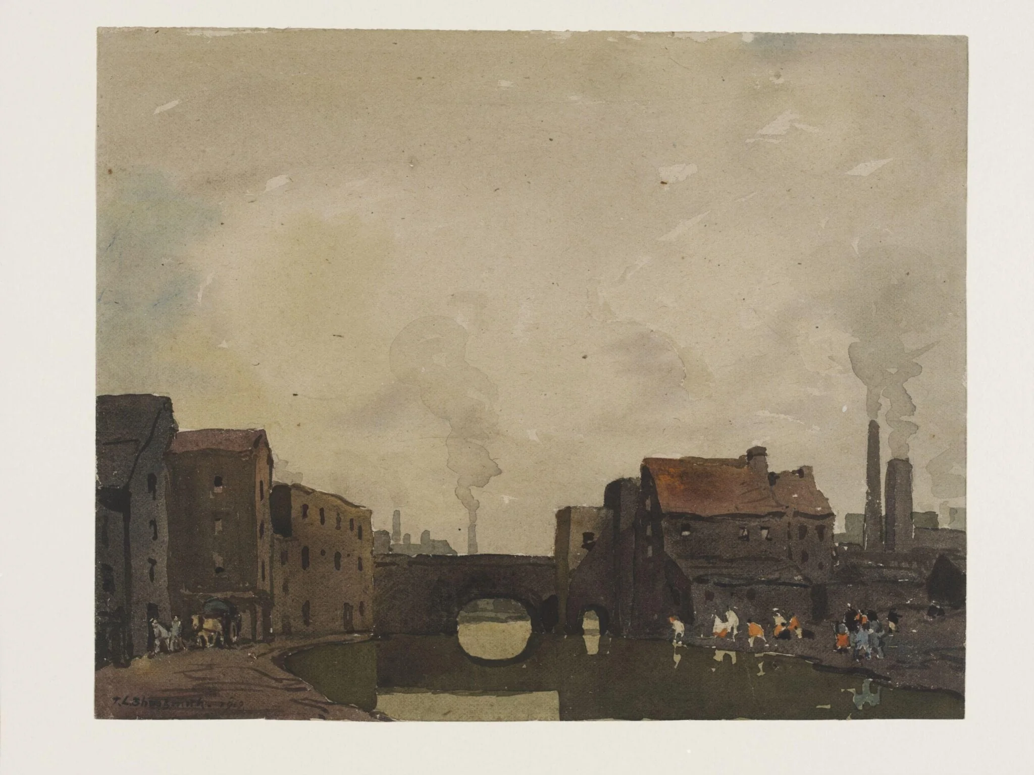A Birmingham Canal, detail