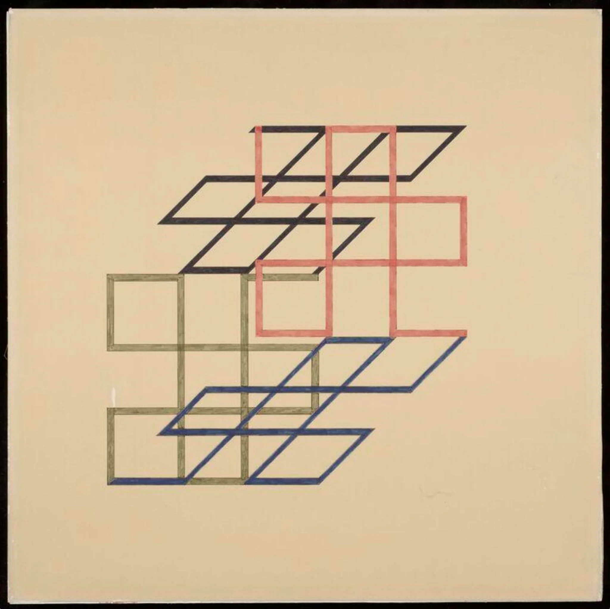 Drawing for Relief 1967-68, detail