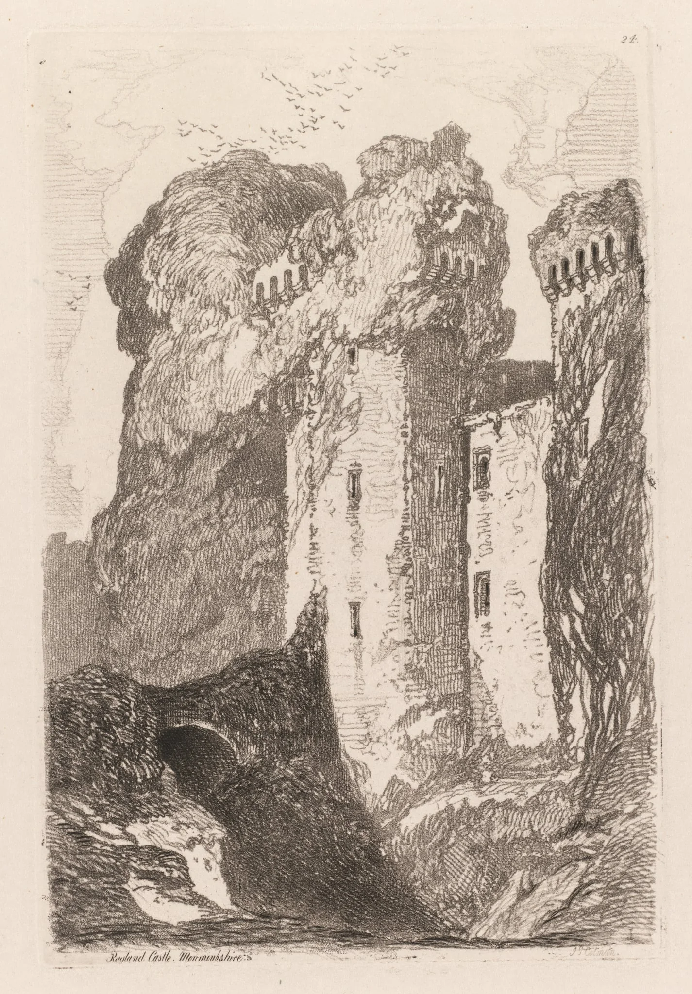 Liber Studiorium: Ragland Castle, Monmouhshire, detail