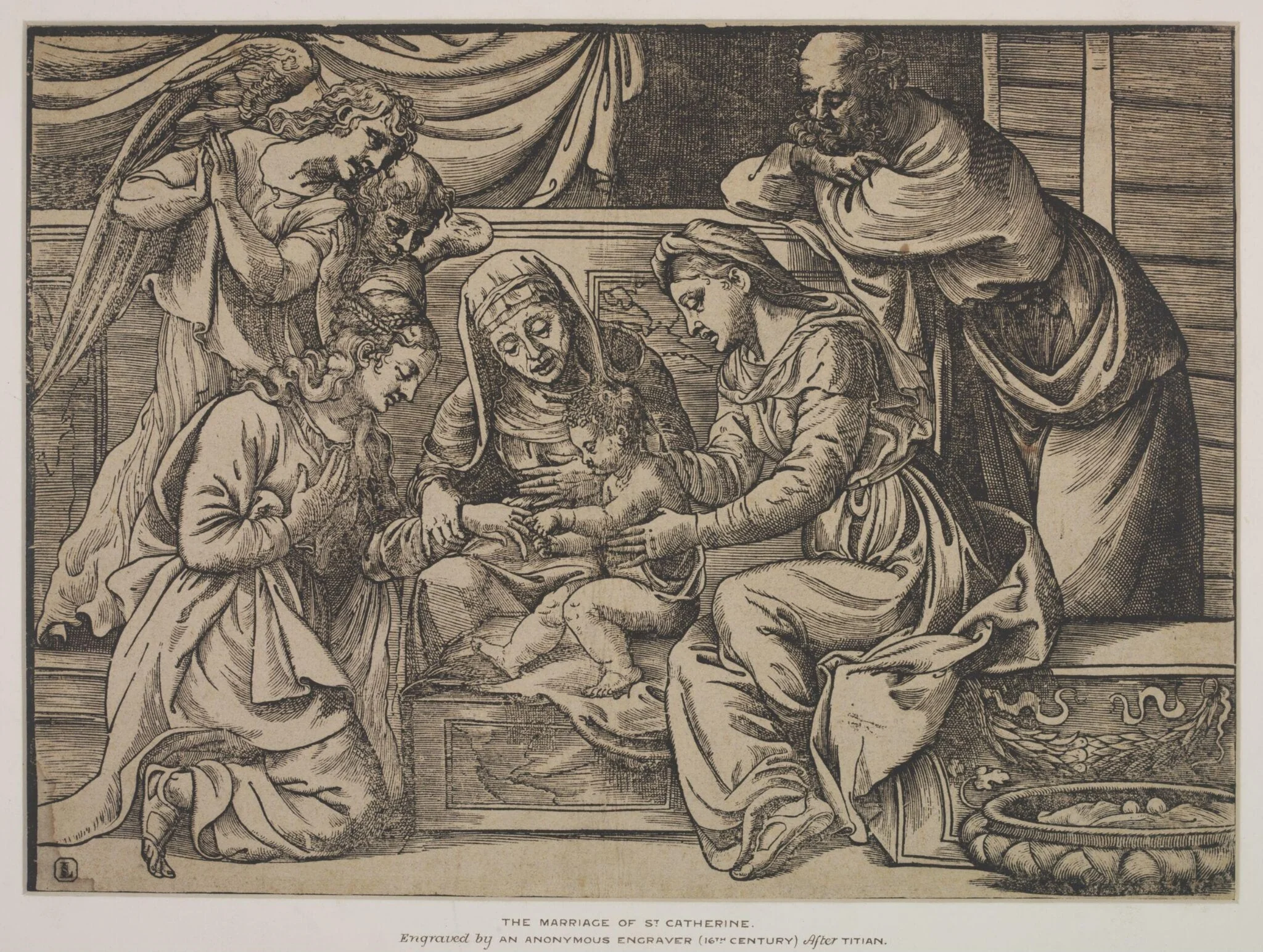 Marriage of St. Catherine, detail