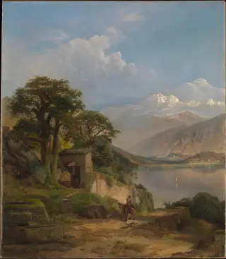 Lierna, by Thomas Moran, oil, 1867
