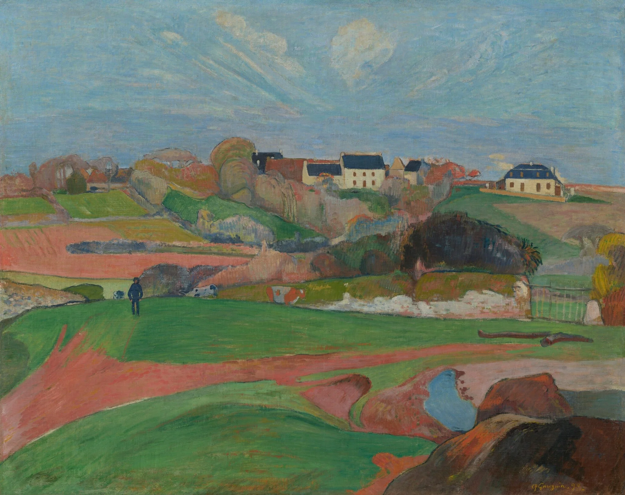 Landscape at Le Pouldu, detail