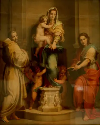 Madonna of the Harpies, by Andrea del Sarto, paint, 1518
