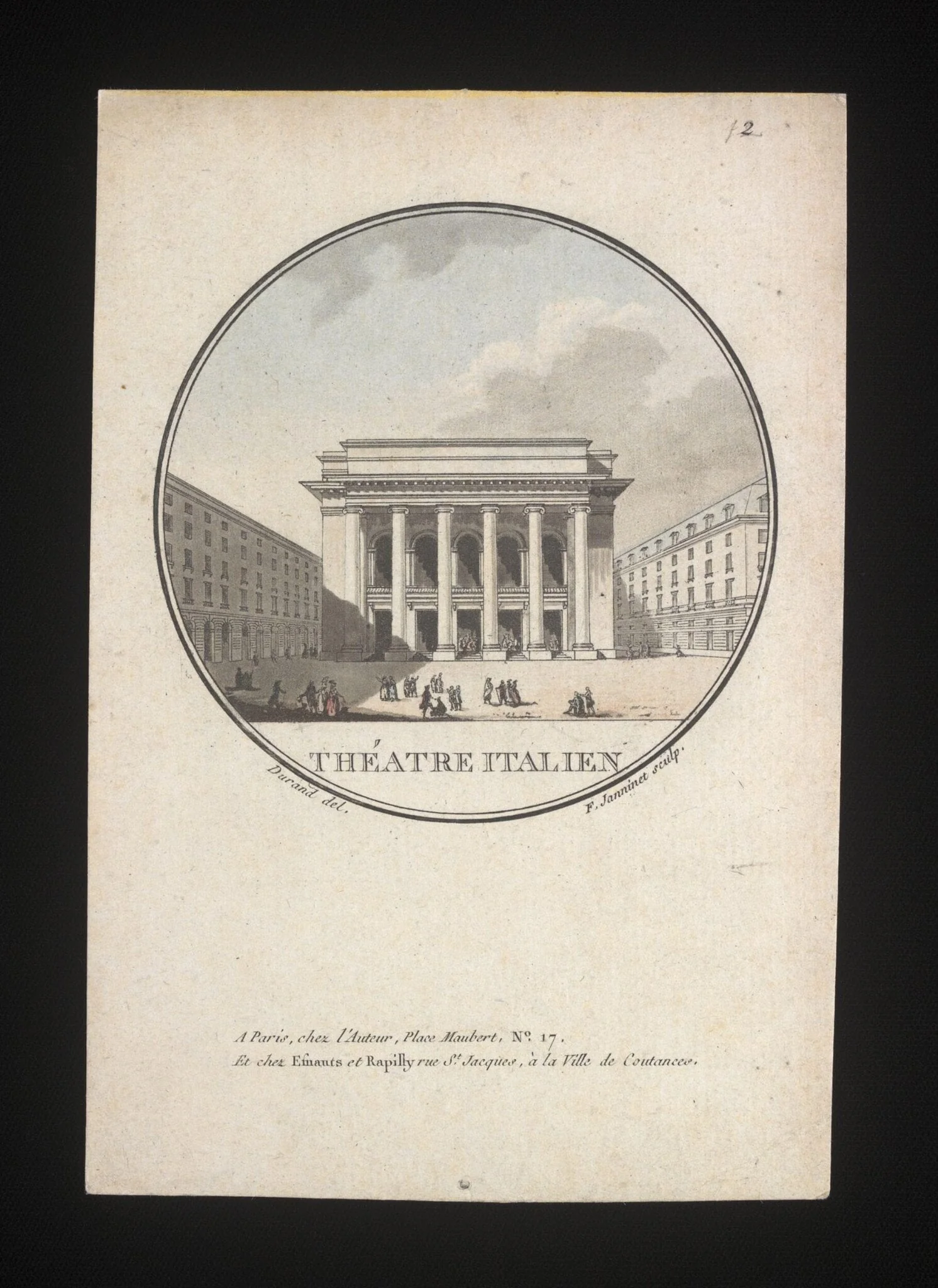 Théâtre de la Porte St. Martin, detail