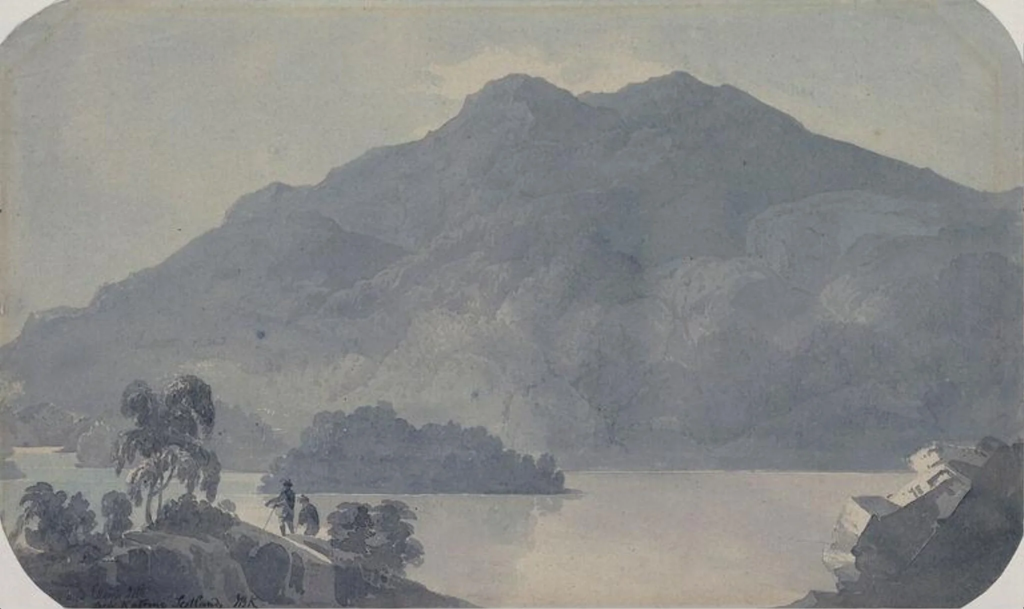Ellen's Isle, Loch Katrine, Scotland, detail