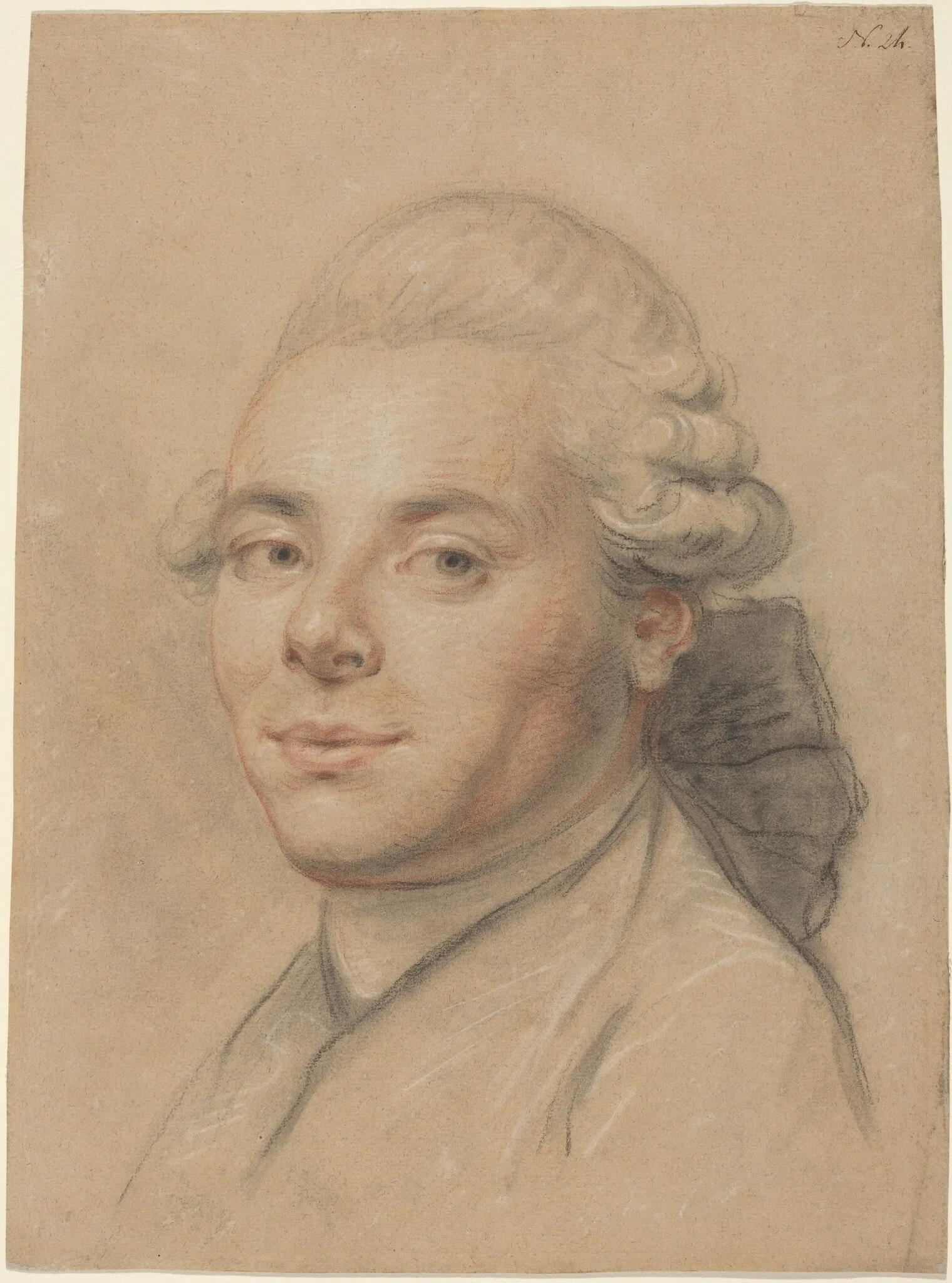 Head of a Gentleman [recto], detail