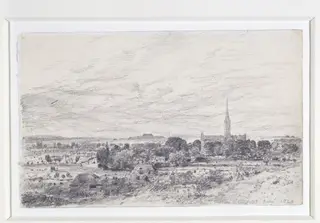 Salisbury from the south, by John Constable, 1820