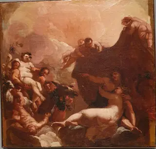 Drunken Silenus, by Luca Giordano, unspecified, 1690