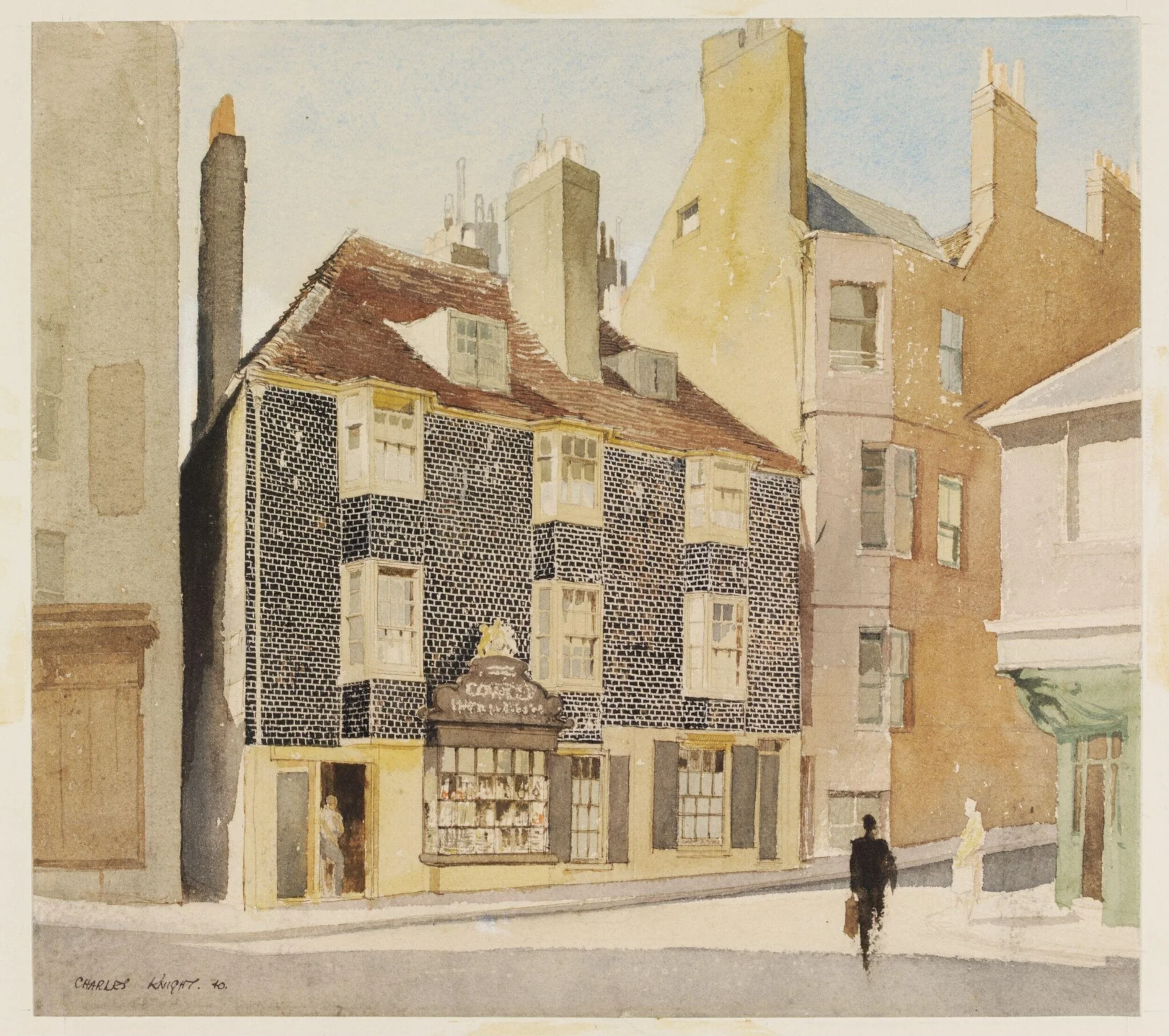 House and Shop in Pool Valley, Brighton, detail