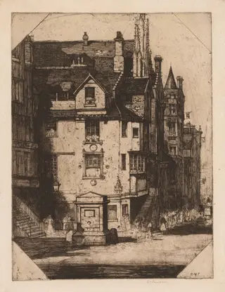 John Knox's House, by David Young Cameron, 1905