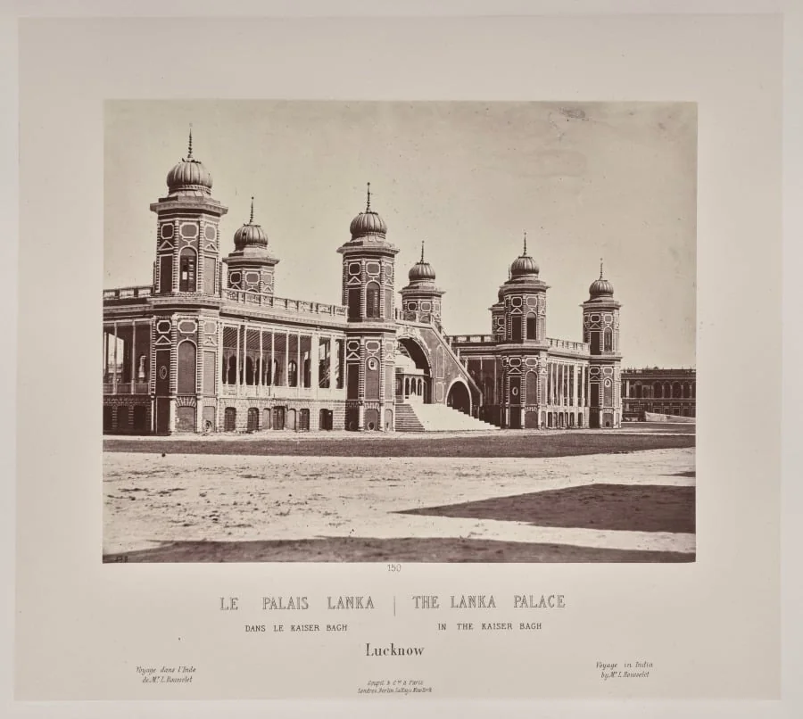 The Lanka Palace in the Kaiser Bach, Lucknow, detail