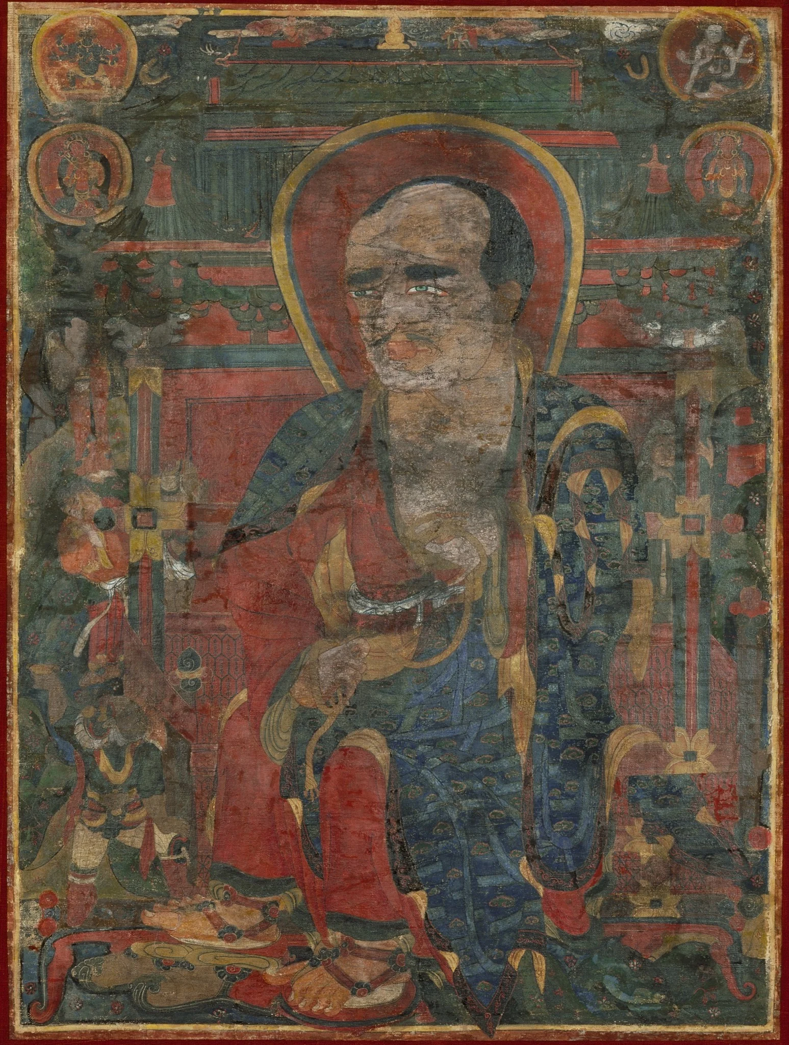 The Arhat Kanakavatsa, detail