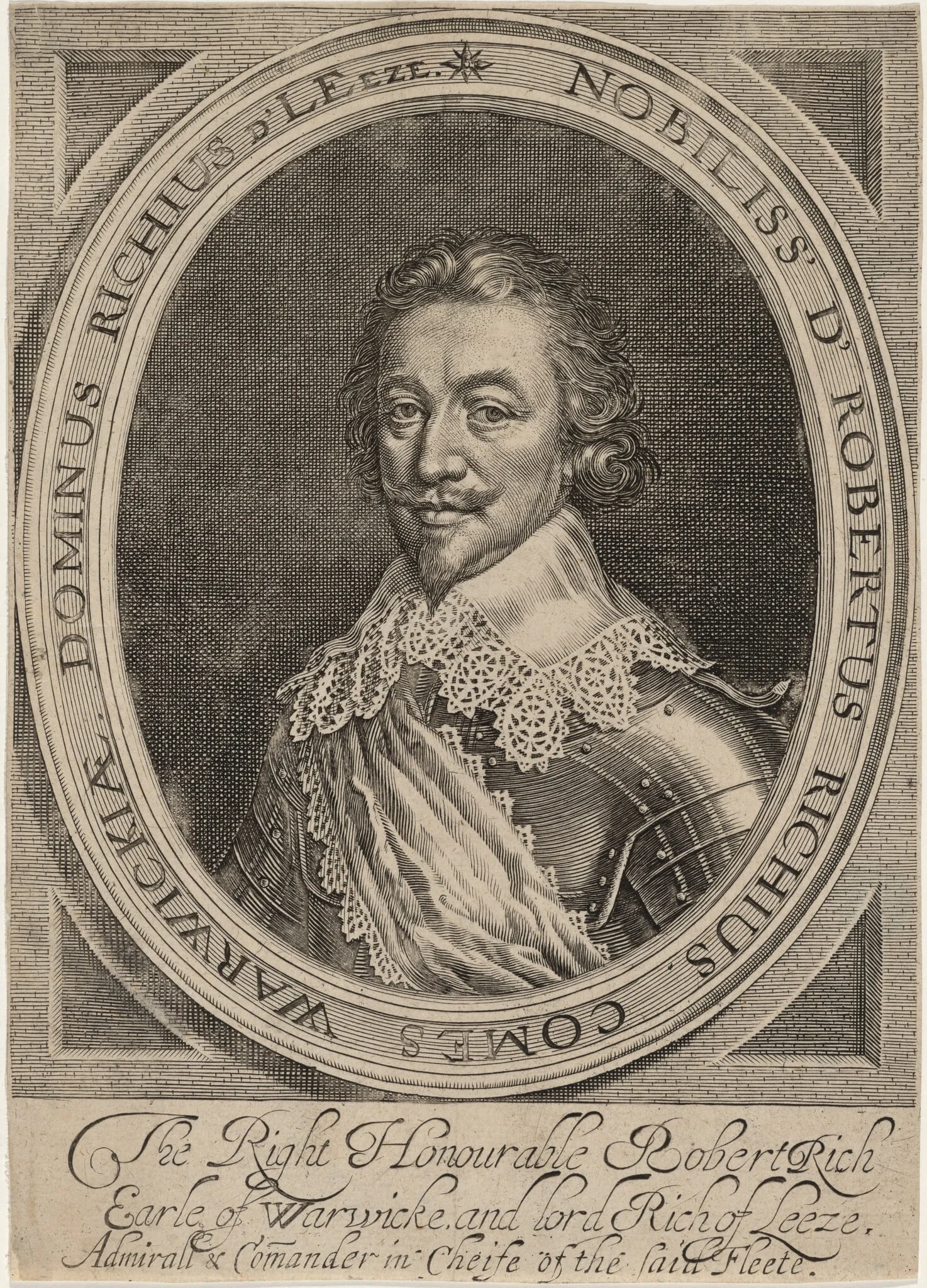 Robert Rich, Second Earl of Warwick, detail
