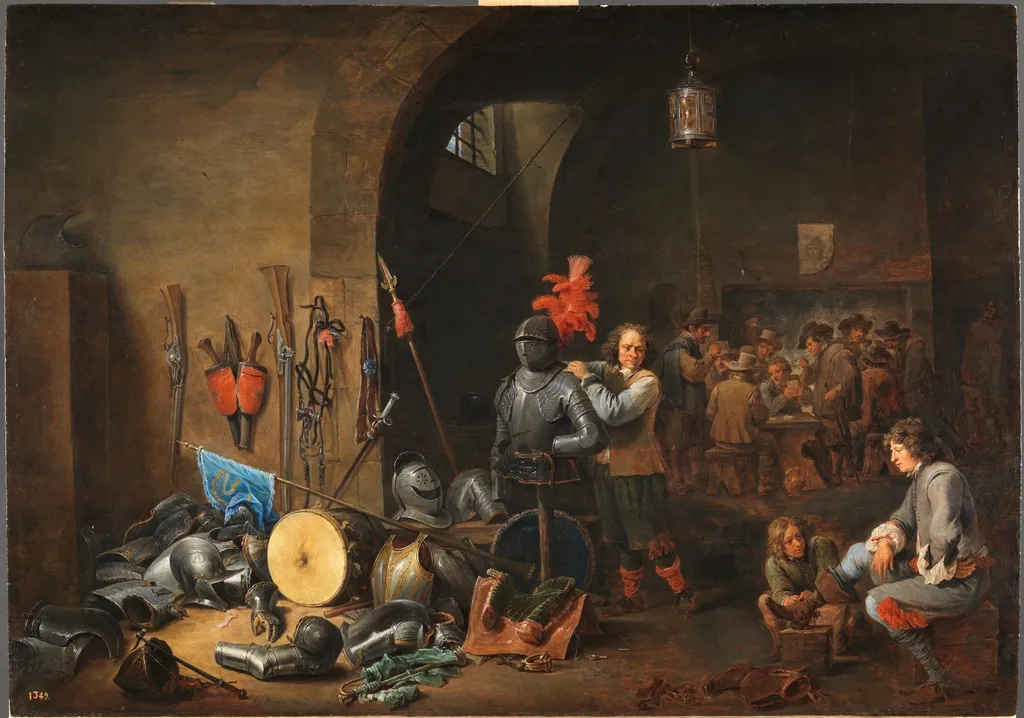 The Bivouac, by David Teniers the Younger, oil, 1640