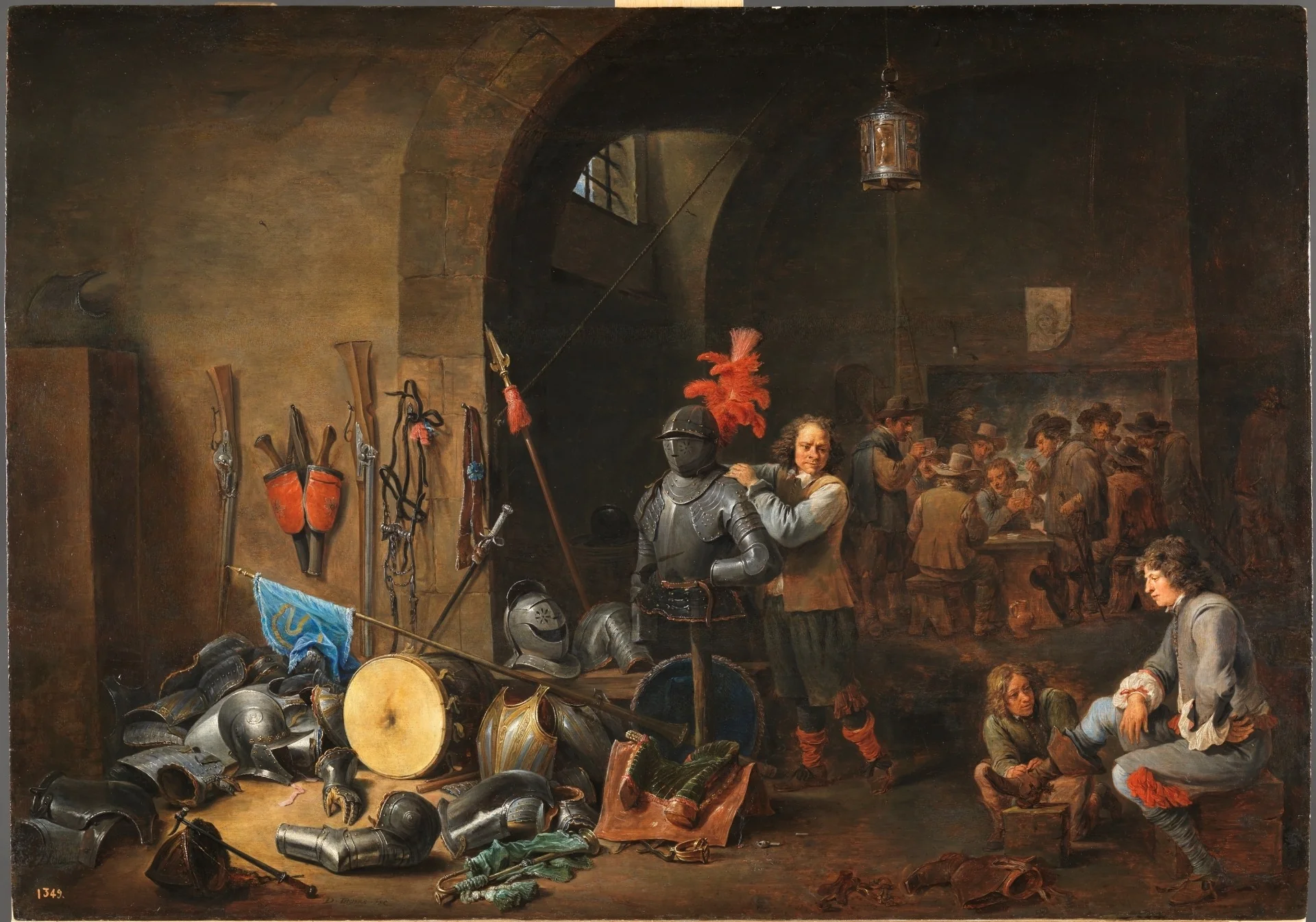 The Bivouac, detail