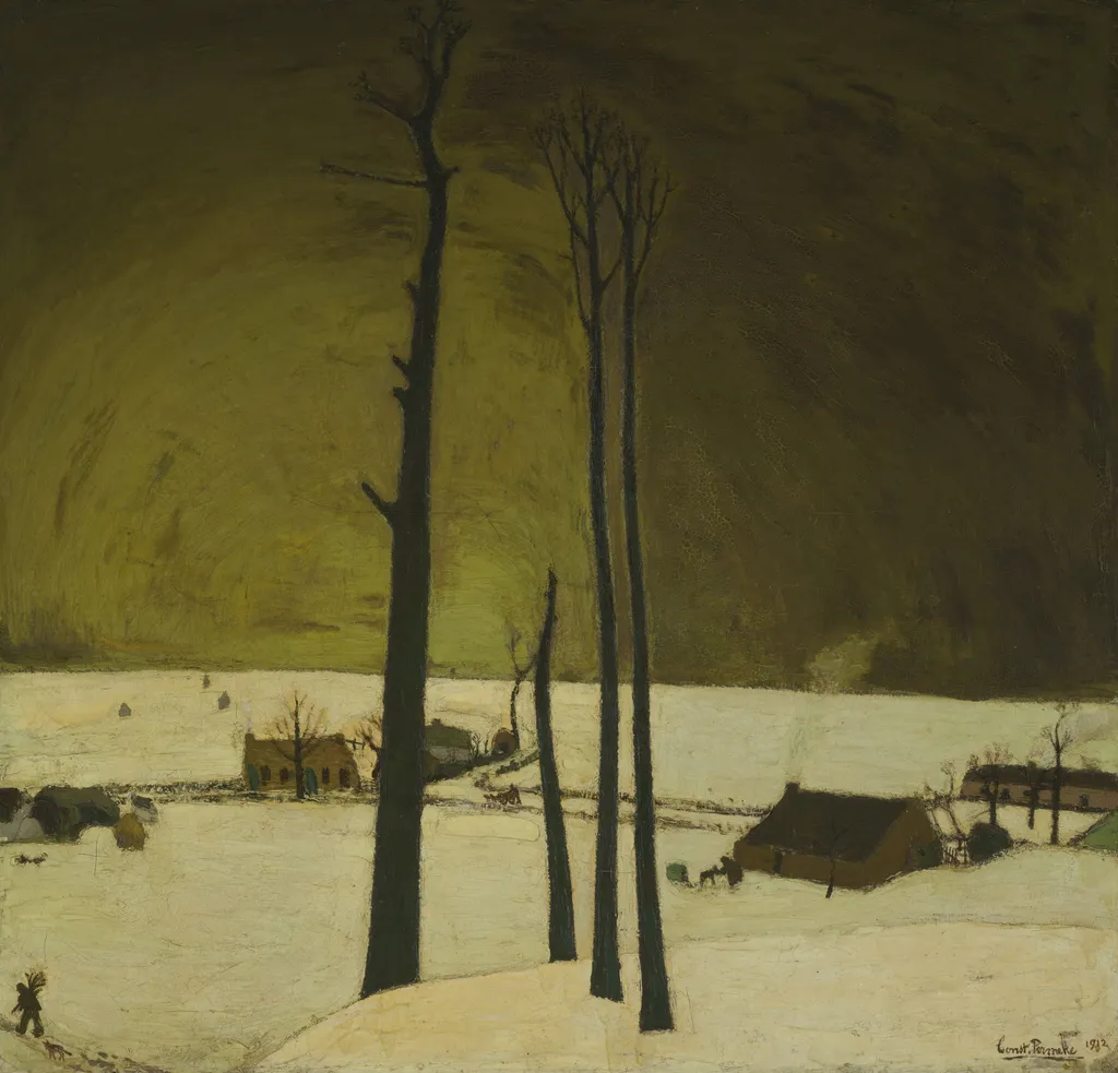 Winterlandschap, by Constant Permeke, oil, 1912