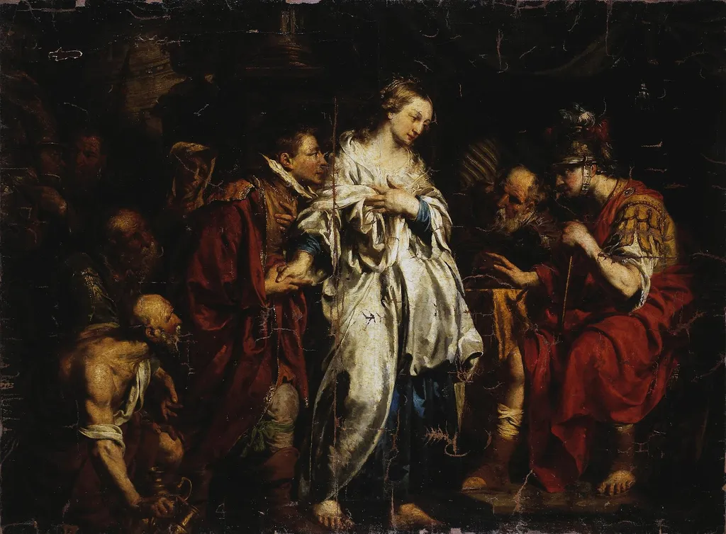 Magnanimity of Scipio Africanus, by Pieter Jozef Verhaghen, oil, 1775