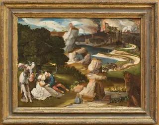 Lot and His Daughters, by Jan Wellens de Cock, oil, 1523
