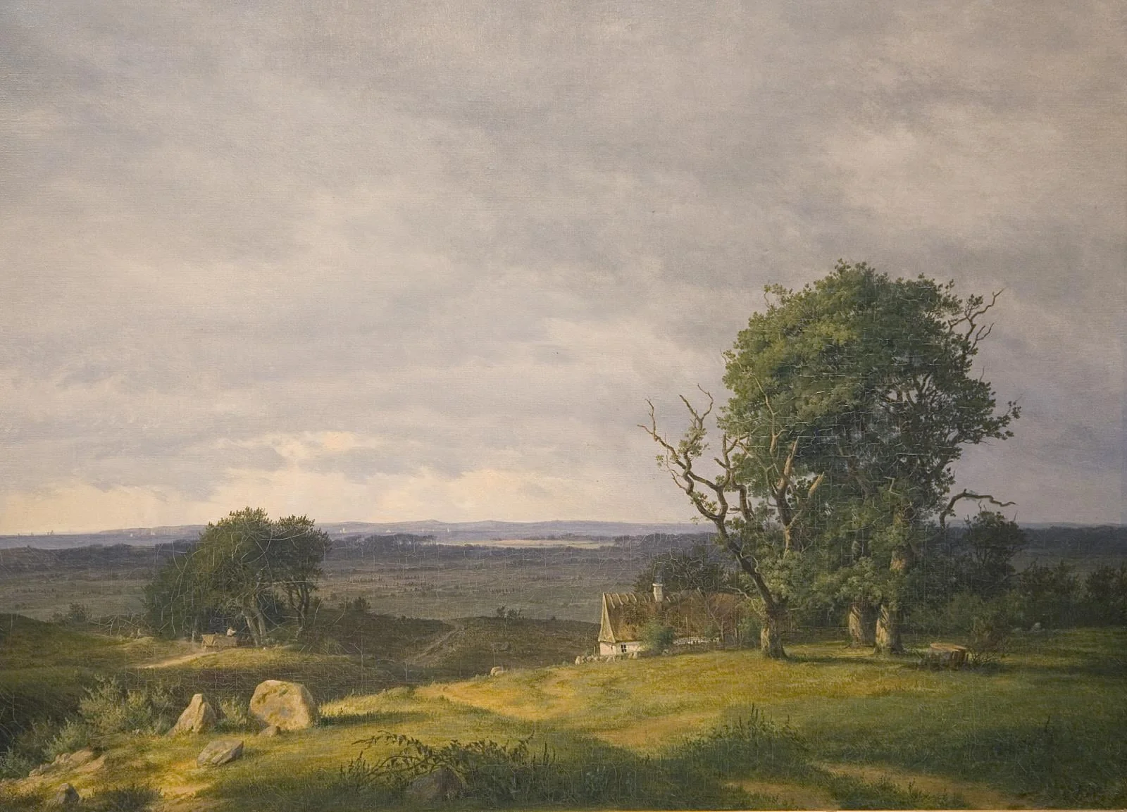 Landskab fra Esromegnen, detail