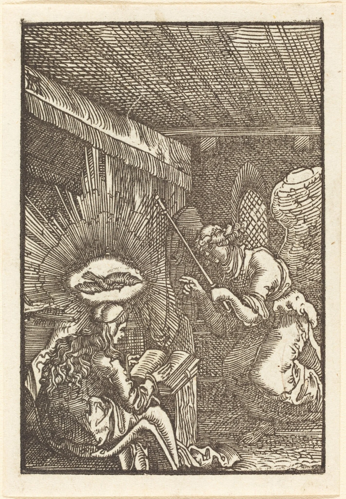 The Annunciation, detail