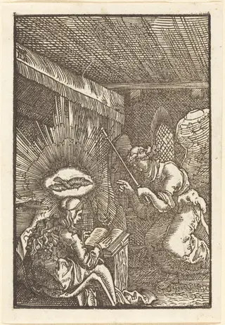 The Annunciation, by Albrecht Altdorfer, ink, 1513