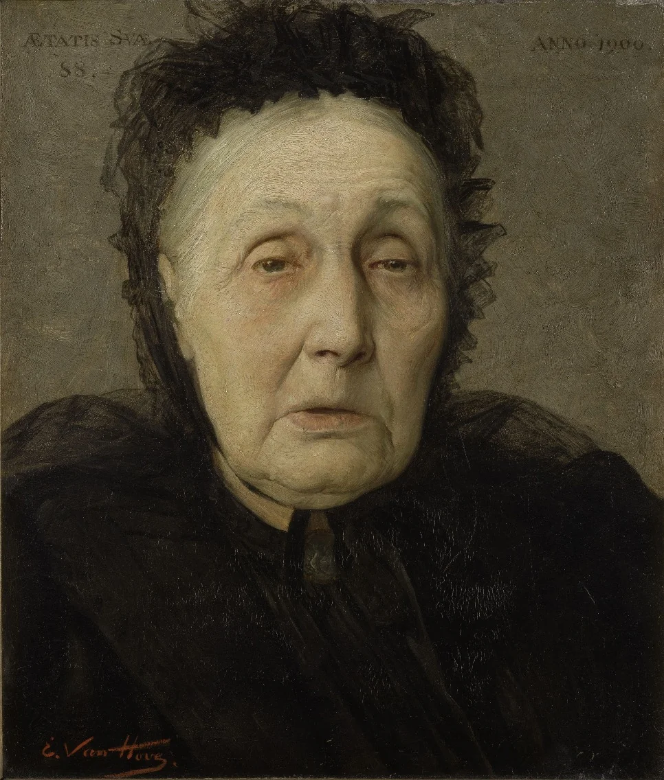 Portrait of Anna Maria Moulaert, detail