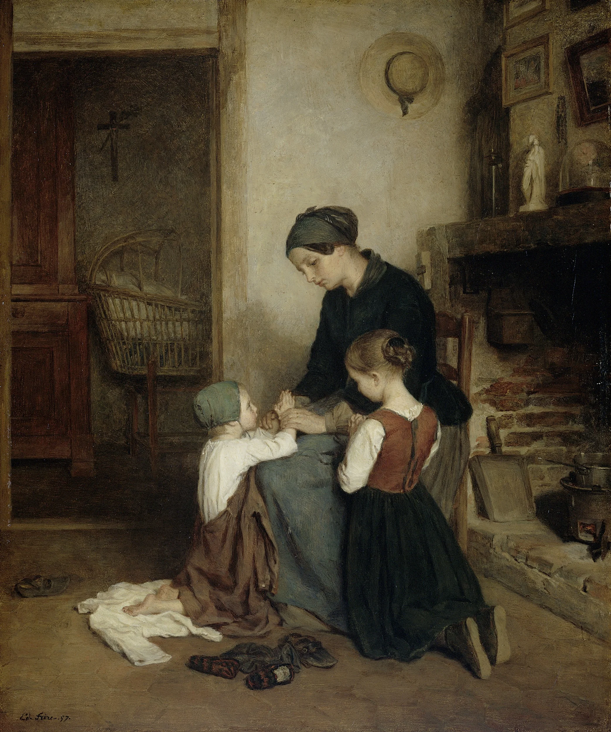 The Evening Prayer, detail