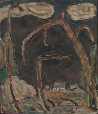The Dark Mountain, No. 1, by Marsden Hartley, unspecified, 1909