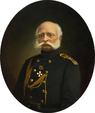 Portrait of Admiral F. P. Vrangel, by Alexander Fedorovich Pershakov, oil, 1896