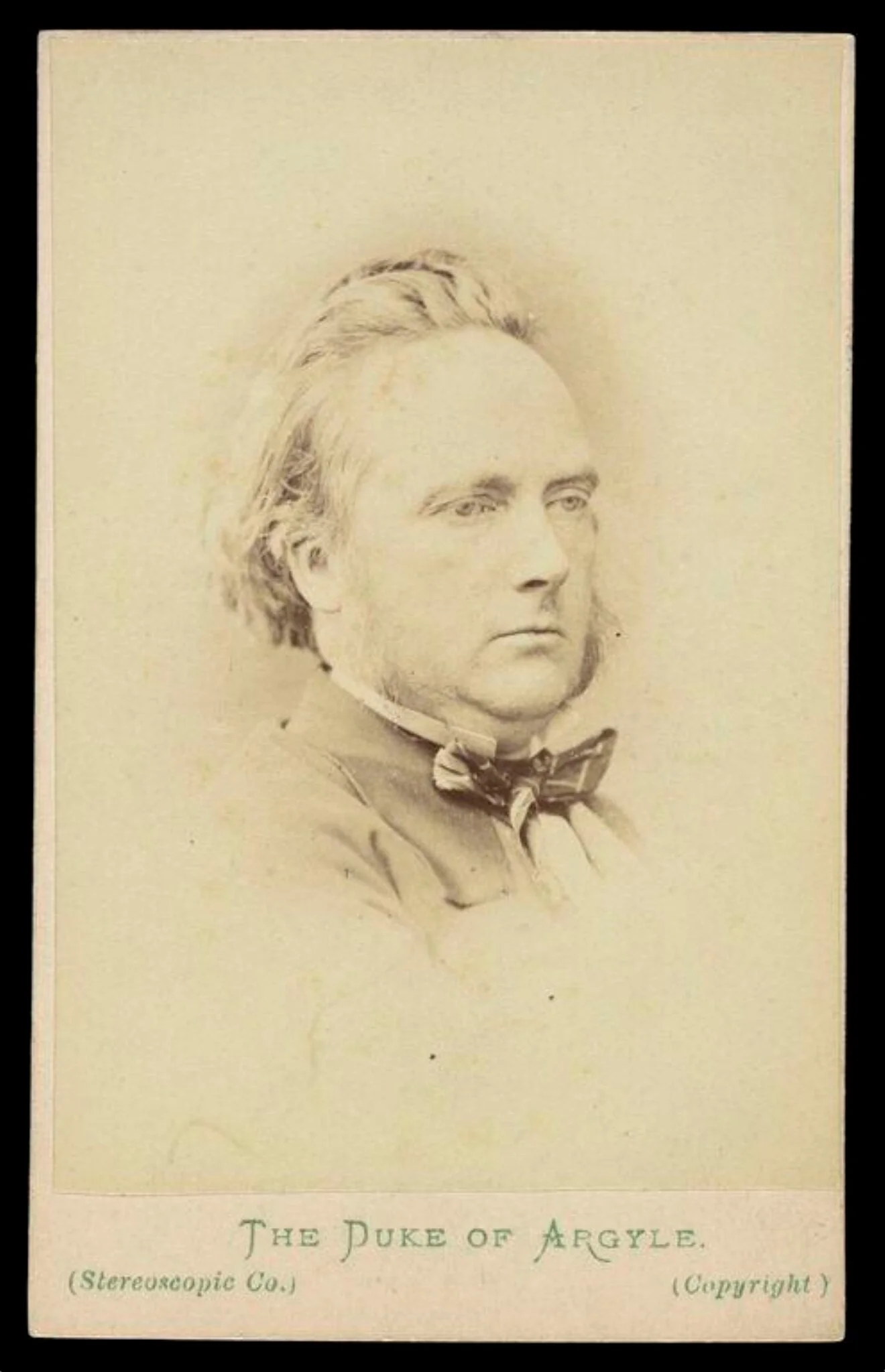 A portrait of 'The Duke of Argyll', detail