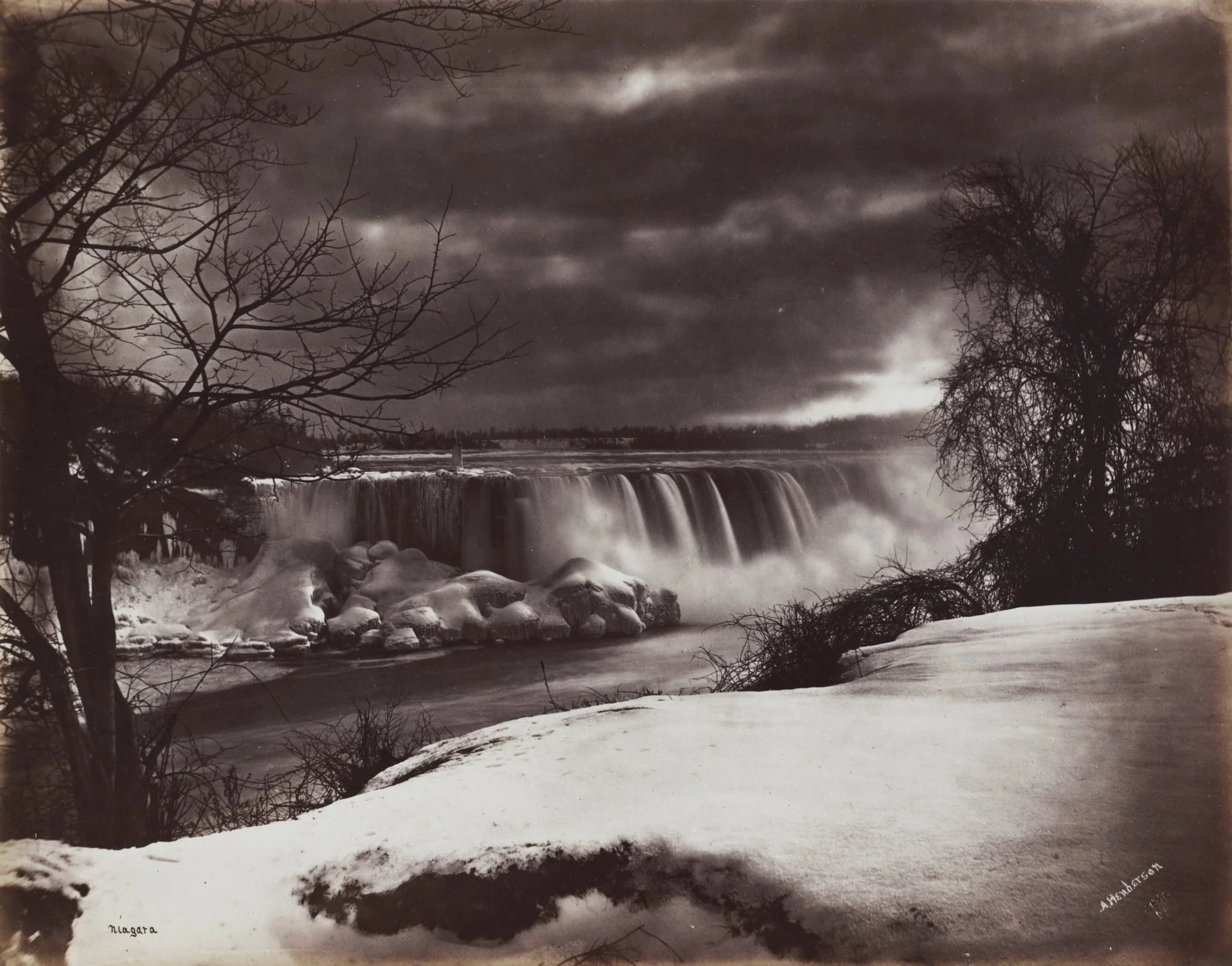 Falls of Niagara, detail
