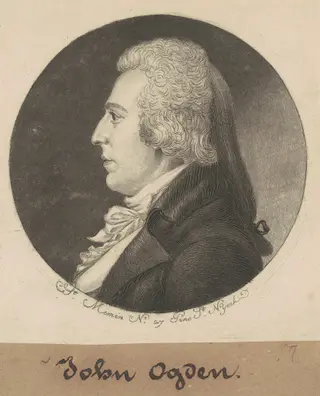 David A. Ogden, by Charles B. J. Févret de Saint-Mémin, ink, 1798