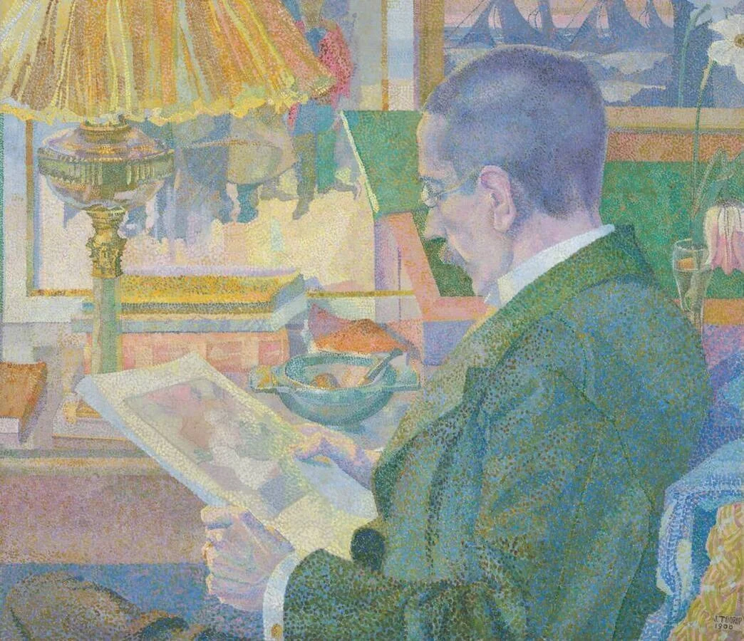 The connoisseur of prints (Dr. Aegidius Timmermann), detail