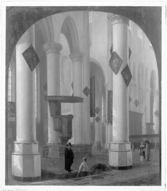 Inneres der Nieuwe Kerk in Delft, detail