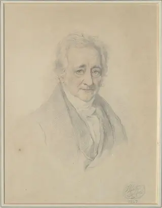 Portrait of William Ross, a miniature painter, by William Charles Sir Ross, 1842