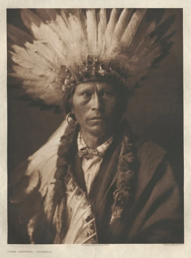 Portfolio I, Plate 21: Chief Garfield-Jicarilla, detail
