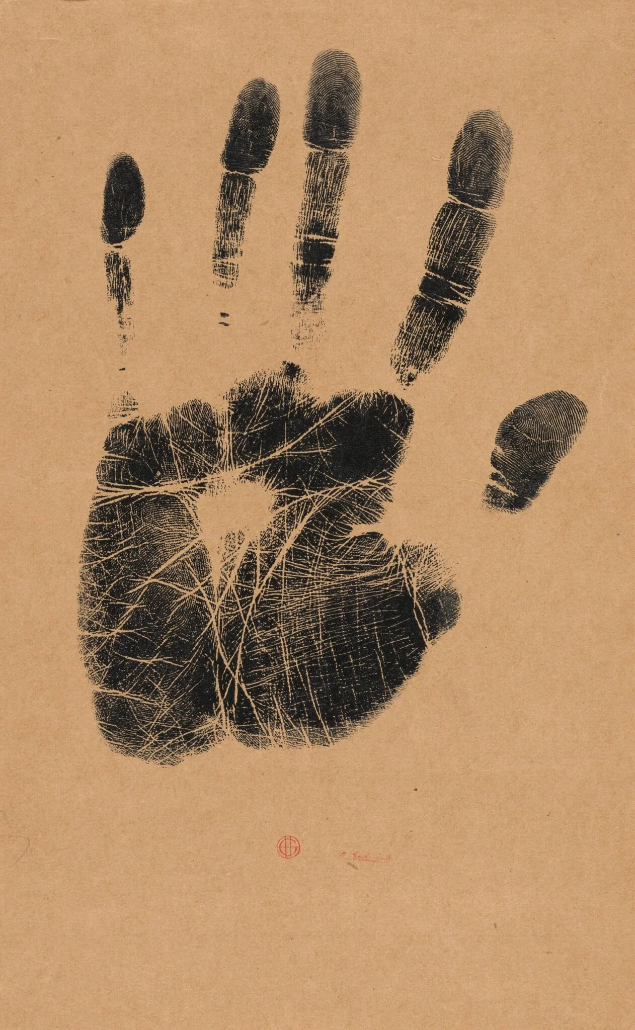 The Artist's Left Hand, detail