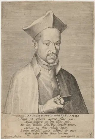 Andrew Scott, Jesuit Missionary, by Theodor Galle, ink, 1602