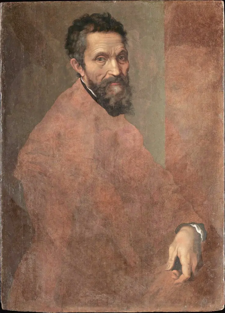 Michelangelo Buonarroti, by Daniele da Volterra, oil, 1545